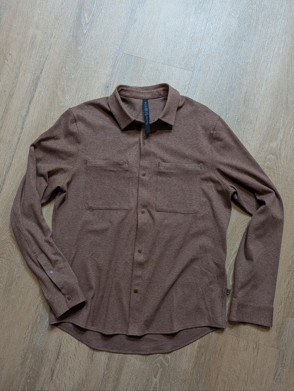 lululemon athletica Men's Lightweight Shirt Jacket Soft Knit Overshirt L
